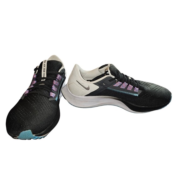 Nike Air Zoom Pegasus Black White Running Shoes Sneakers Mens 10.5 Athleisure - Picture 3 of 8